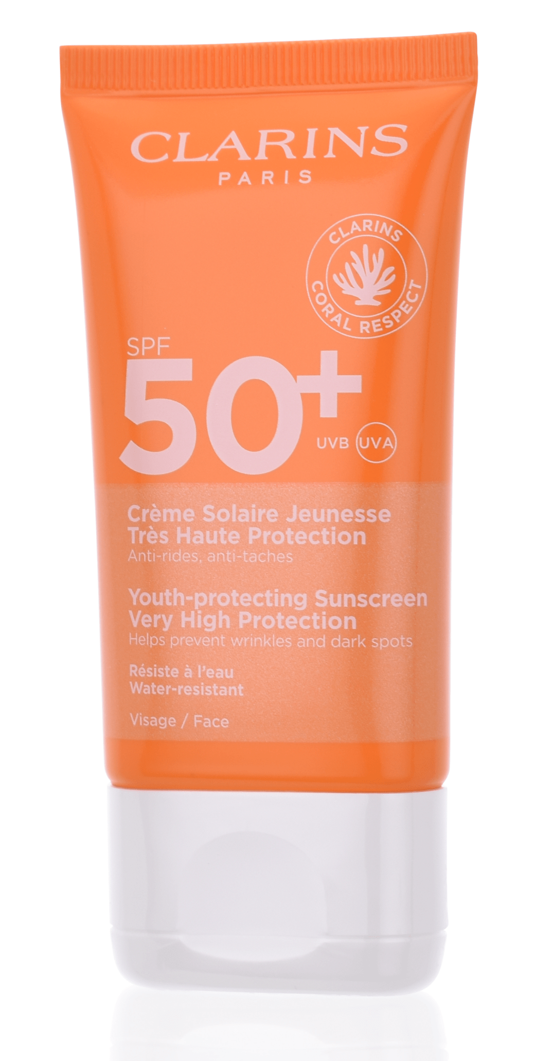 Clarins Crème Solaire Jeunesse Très Haute Protection SPF 50+ Visage 50 ml  