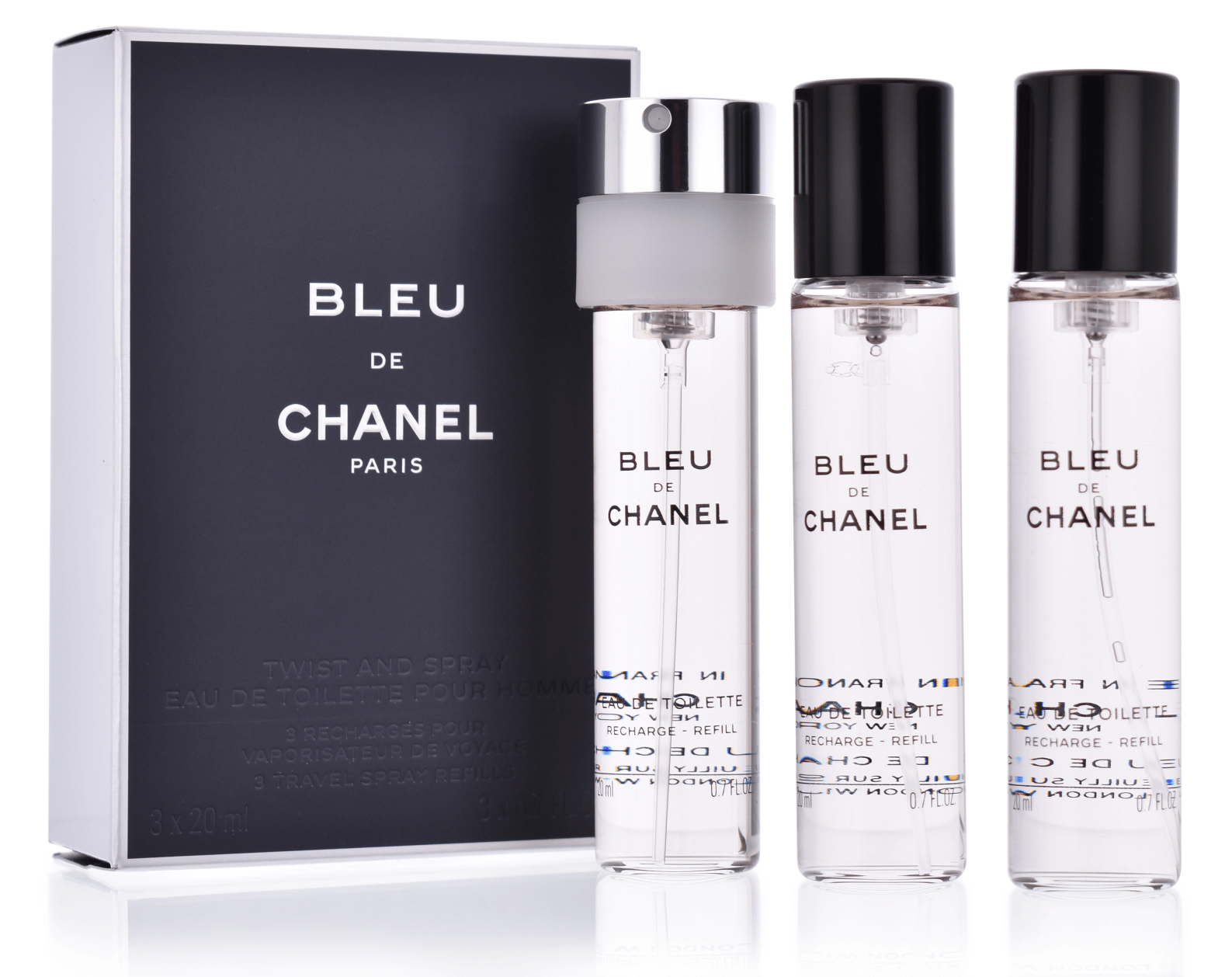 Chanel Bleu de Chanel 3 x 20 ml Eau de Toilette Recharge