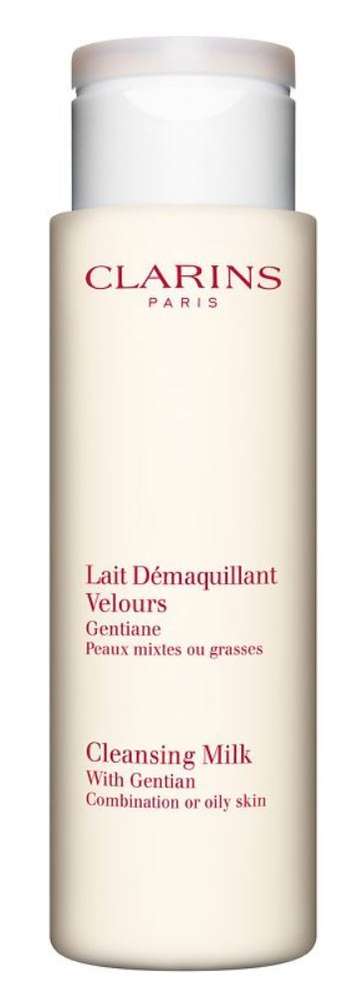 Clarins Lait Démaquillant Velours Gentianes Peaux Mixtes ou Grasses 200 ml