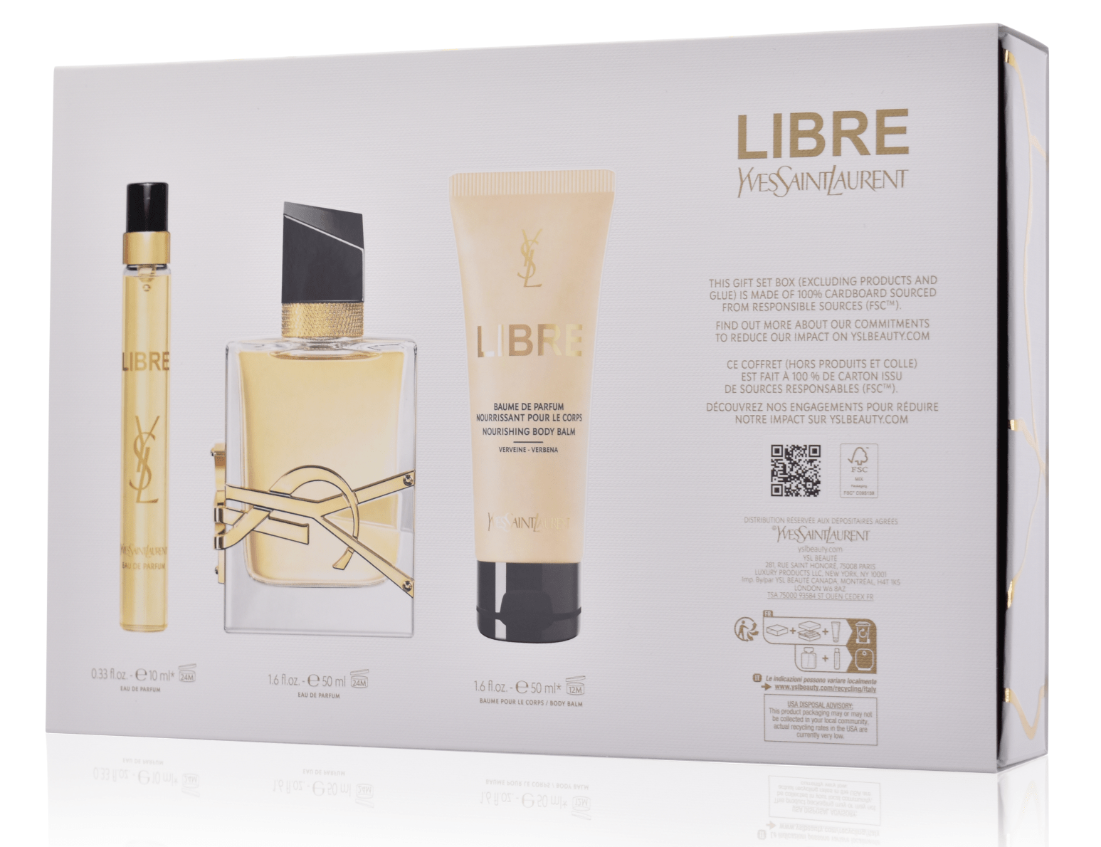 Yves Saint Laurent Libre 50 ml Eau de Parfum + 10 ml Eau de Parfum + 50 ml BL