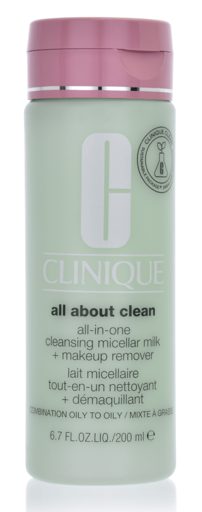 Clinique All ABOUT Clean All in One Cleansing Micellar Milk + Makeup Remover 200ml oily to oily