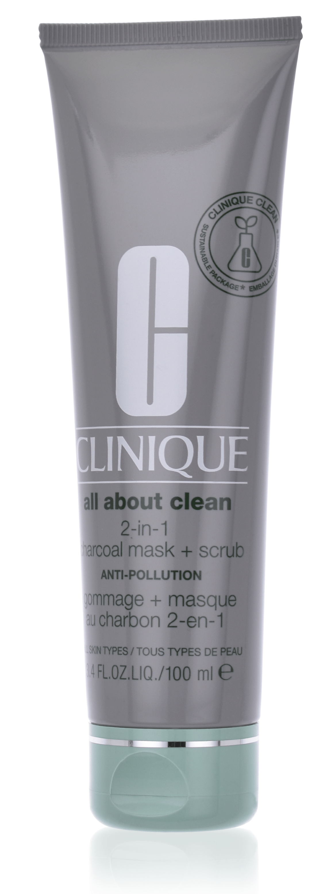 Clinique All About Clean - 2-in-1 Charcoal Mask + Scrub 100 ml