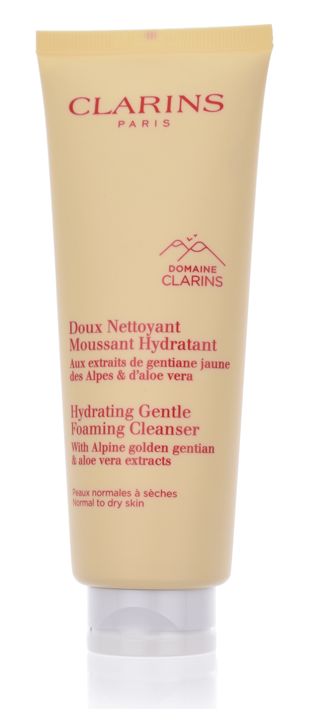 Clarins Doux Nettoyant Moussant Hydratant - Aux extraits de gentiane jaune des Alpes & d' aloe vera 125 ml